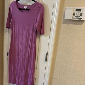 LuLaRoe Pink Midi knit Dress